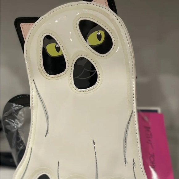 Set of 2 ~ Betsey Johnson Glow In The Dark Cat Ghost & Bat purse ~ viral TikTok - Picture 3 of 8